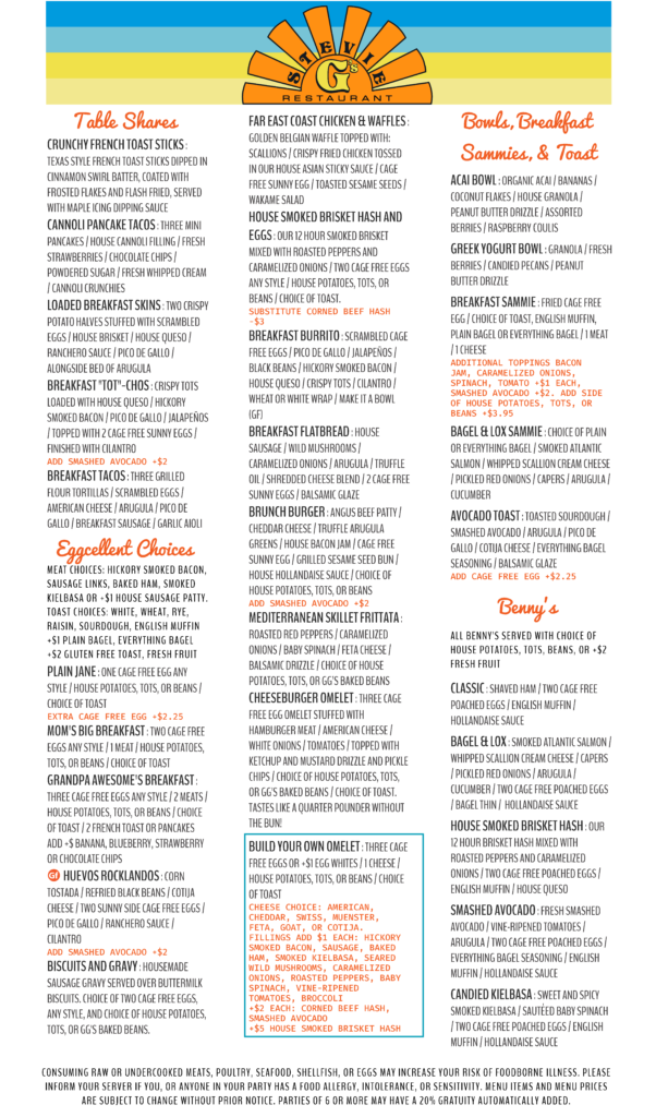 stevie g's food menu no prices sep 22 2022 page 1
